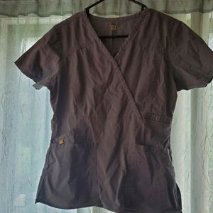 Grey scrub top